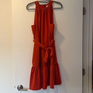 Calvin Klein Orange Sleeveless Dress